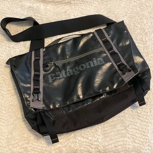 Patagonia Black Messenger Bag with Adjustable Strap